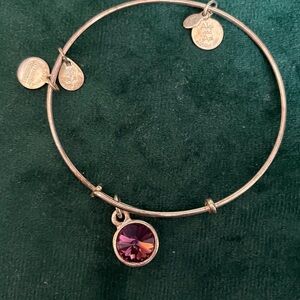 Alex and Ani purple amethyst February birthstone bracelet